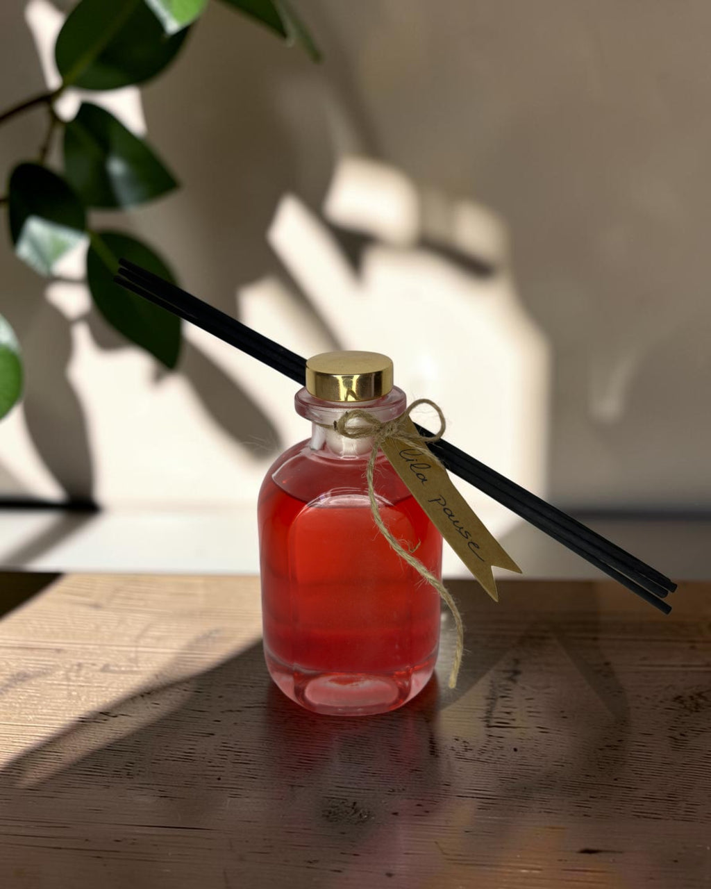 Reed Diffuser Lila Pause - κόκκινο/ροζ με μαύρα sticks