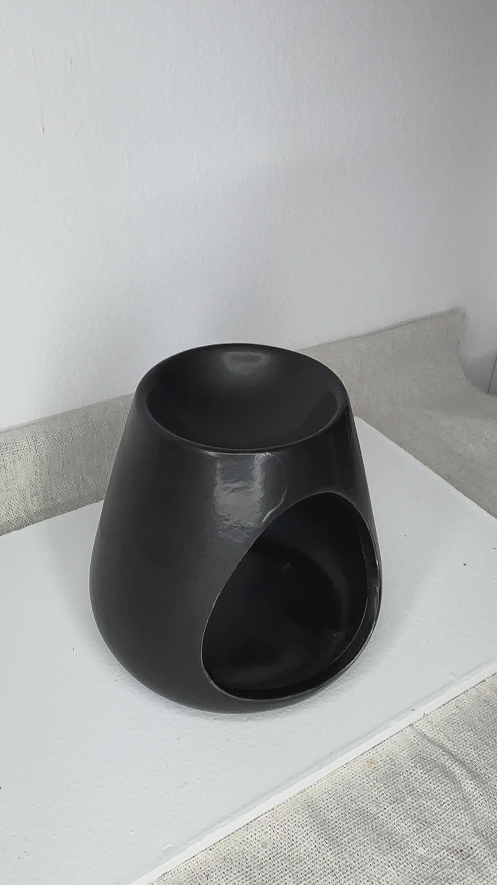 Κεραμικός Αρωματιστής Wax Melt – Μαύρος Οργανικός